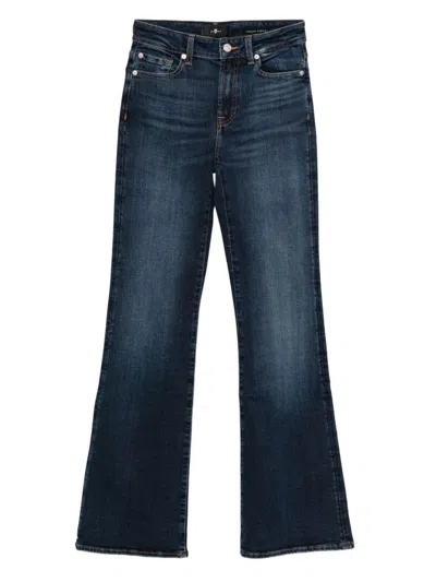 7 For All Mankind The Leggy Bootcut Denim Jeans In Blue