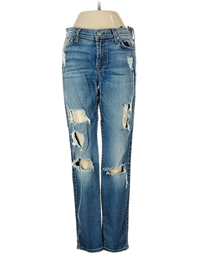 Pre-owned 7 For All Mankind Jeans In Blue