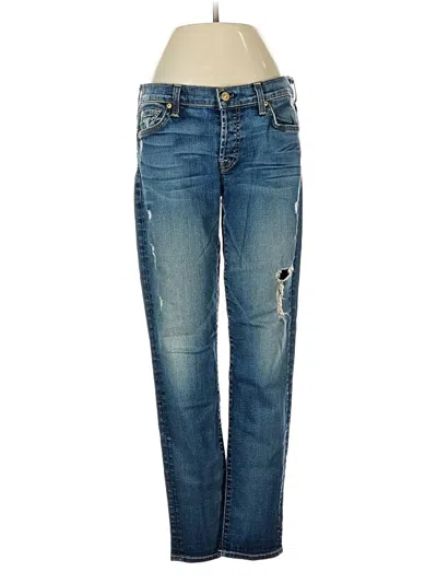 Pre-owned 7 For All Mankind Jeans In Blue