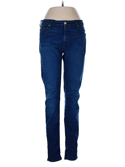 Pre-owned 7 For All Mankind Jeans In Blue