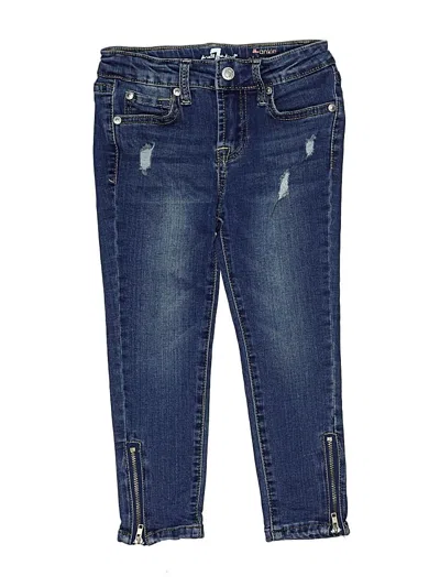 Pre-owned 7 For All Mankind Kids' Jeans In Blue