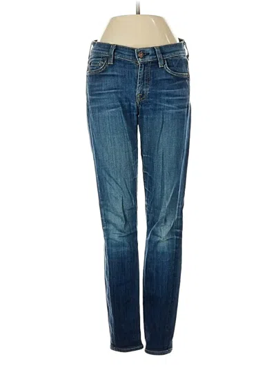 Pre-owned 7 For All Mankind Jeans In Blue