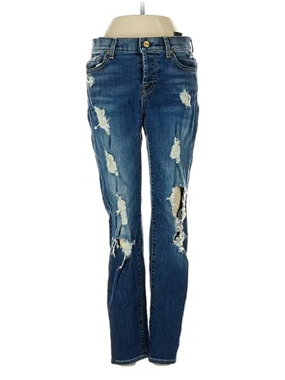 Pre-owned 7 For All Mankind Jeans In Blue