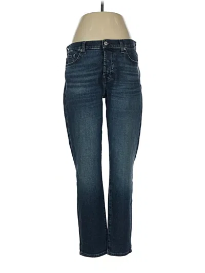 Pre-owned 7 For All Mankind Jeans In Blue