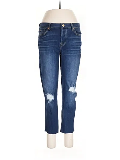 Pre-owned 7 For All Mankind Jeans In Blue