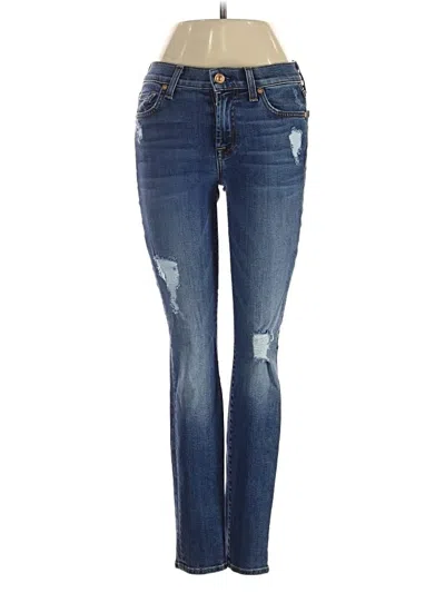 Pre-owned 7 For All Mankind Jeans In Blue