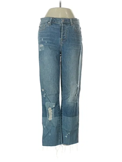 Pre-owned 7 For All Mankind Jeans In Blue