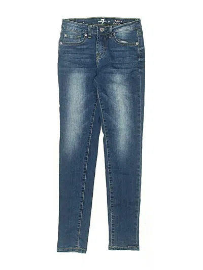 Pre-owned 7 For All Mankind Kids' Jeans In Blue