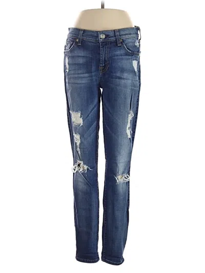Pre-owned 7 For All Mankind Jeans In Blue