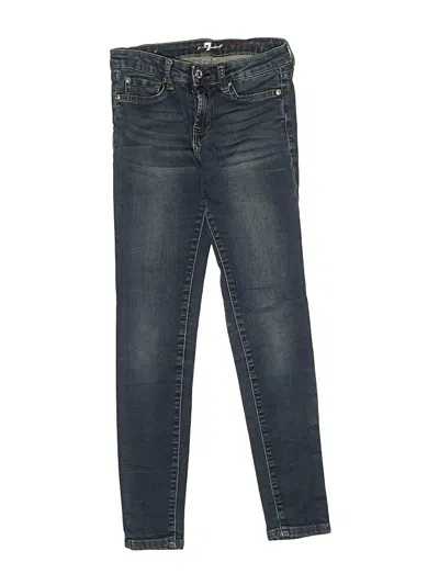 Pre-owned 7 For All Mankind Kids' Jeans In Blue