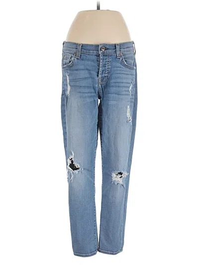 Pre-owned 7 For All Mankind Jeans In Blue
