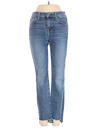Pre-owned 7 For All Mankind Jeans In Blue