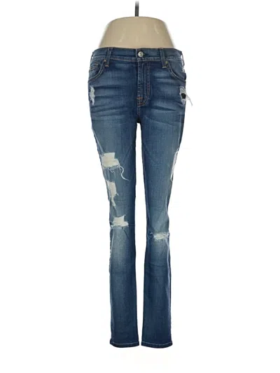 Pre-owned 7 For All Mankind Jeans In Blue