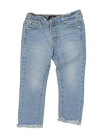 Pre-owned 7 For All Mankind Kids' Jeans In Blue