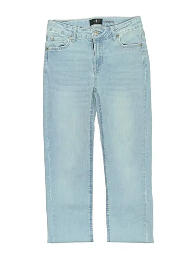Pre-owned 7 For All Mankind Kids' Jeans In Blue