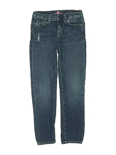 Pre-owned 7 For All Mankind Kids' Jeans In Blue