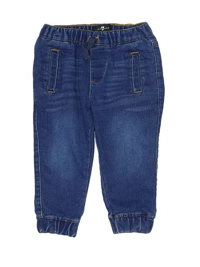 Pre-owned 7 For All Mankind Kids' Jeans In Blue