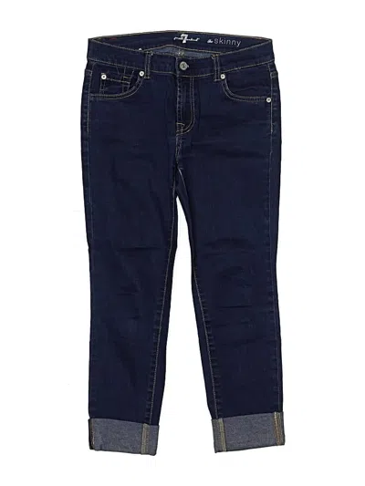 Pre-owned 7 For All Mankind Kids' Jeans In Blue