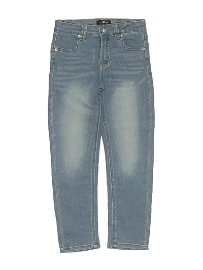 Pre-owned 7 For All Mankind Kids' Jeans In Blue
