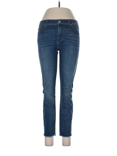 Pre-owned 7 For All Mankind Jeans In Blue