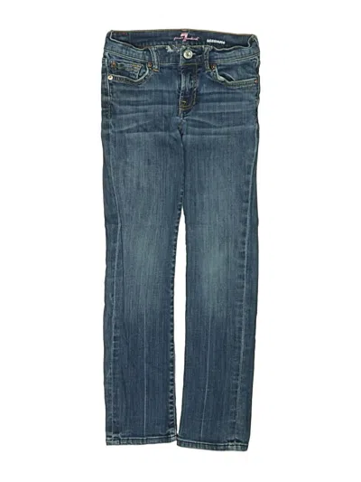 Pre-owned 7 For All Mankind Kids' Jeans In Blue