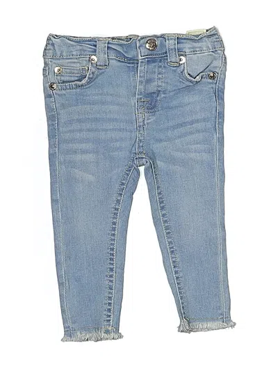 Pre-owned 7 For All Mankind Babies' Jeans In Blue