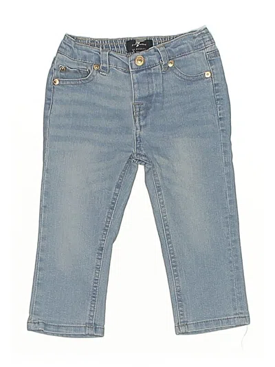 Pre-owned 7 For All Mankind Kids' Jeans In Blue