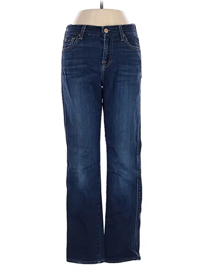 Pre-owned 7 For All Mankind Jeans In Blue