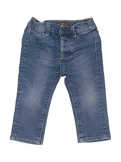 Pre-owned 7 For All Mankind Babies' Jeans In Blue