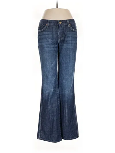 Pre-owned 7 For All Mankind Jeans In Blue