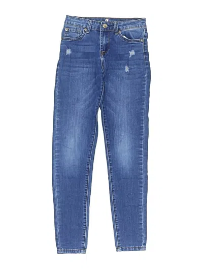 Pre-owned 7 For All Mankind Kids' Jeans In Blue