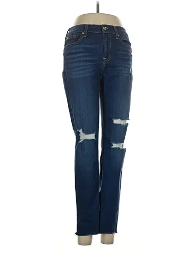 Pre-owned 7 For All Mankind Jeans In Blue
