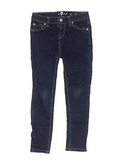 Pre-owned 7 For All Mankind Kids' Jeans In Blue