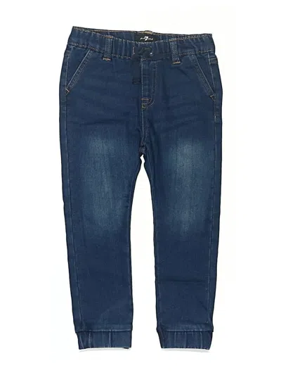 Pre-owned 7 For All Mankind Kids' Jeans In Blue