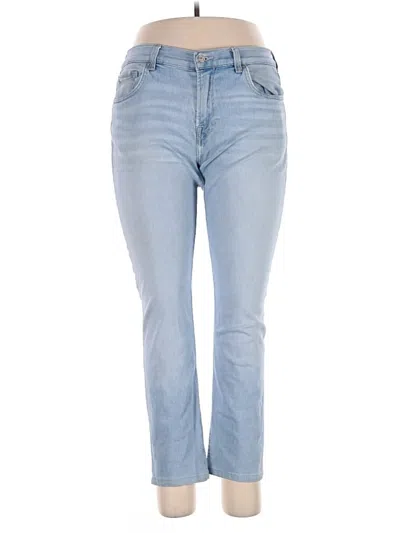 Pre-owned 7 For All Mankind Jeans In Blue
