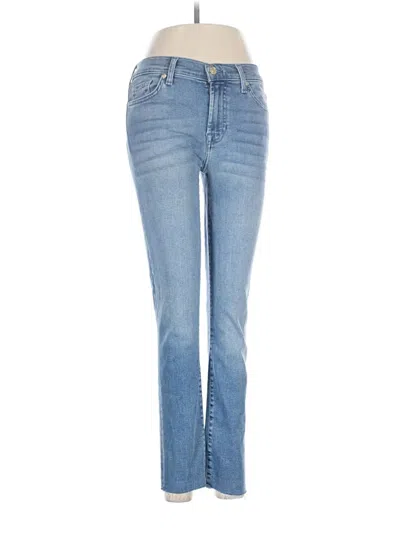 Pre-owned 7 For All Mankind Jeans In Blue