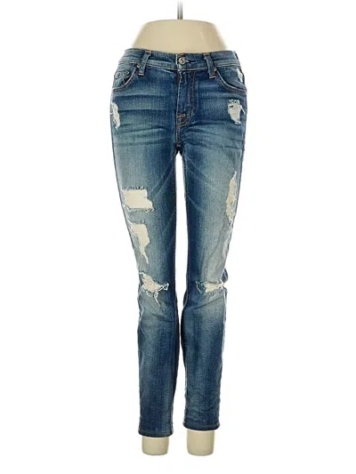 Pre-owned 7 For All Mankind Jeans In Blue