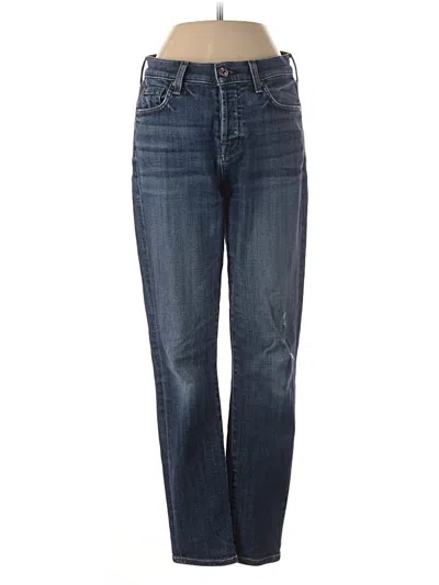 Pre-owned 7 For All Mankind Jeans In Blue