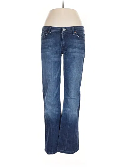 Pre-owned 7 For All Mankind Jeans In Blue