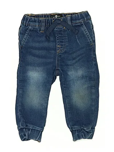 Pre-owned 7 For All Mankind Babies' Jeans In Blue
