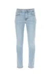 7 For All Mankind Straight Fit Jeans In Studio Blue In Blue
