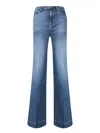 7 For All Mankind Modern Dojo High-waist Flared Jeans In Blue