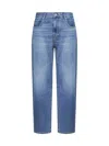 7 For All Mankind Slimmy Tonal Rinse Slim Leg Jean In Blue