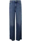 7 For All Mankind Scout Wide Leg Denim Jeans In Blue