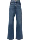 7 For All Mankind Luxe Vintage High-rise Wide-leg Jeans In Blue