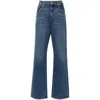 7 For All Mankind Luxe Vintage High-rise Wide-leg Jeans In Blue