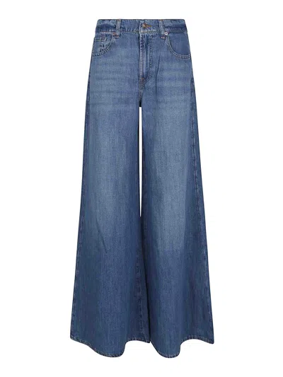 7 FOR ALL MANKIND JEANS BOOT-CUT - AZUL