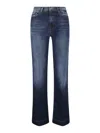 7 For All Mankind Straight-leg Jeans With Slightly Flared Hem