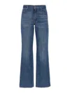 7 For All Mankind 'tess' Jeans With Back Patch Pockets In Blue