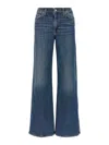 7 For All Mankind Womens Soho Dark Modern Dojo Flared-leg High-rise Denim-blend Jeans